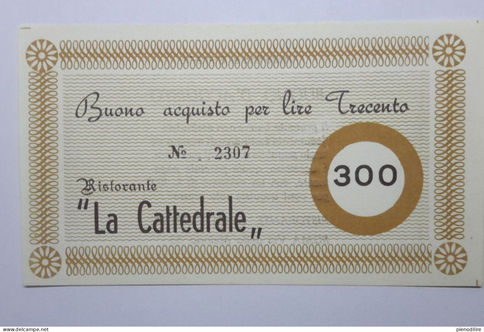 LOTTO 4Pz. 100 200 300 400 LIRE BUONI ACQUISTO RISTORANTE LA CATTEDRALE ROMA VALIDO FINO AL 31.12.1976 (A.4) - [10] Cheques En Mini-cheques