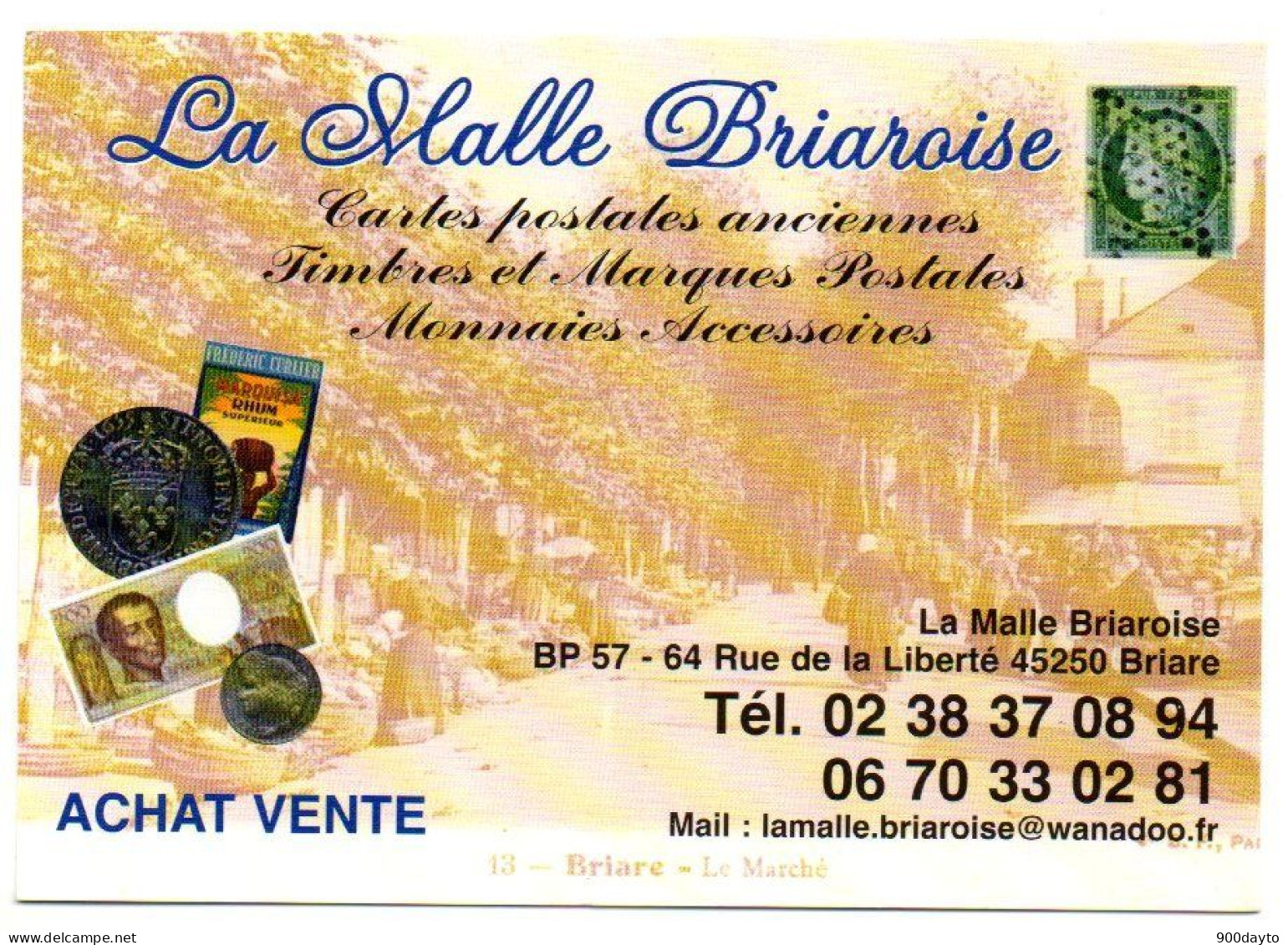 BRIARE. Publicité La Malle Briaroise. - Briare