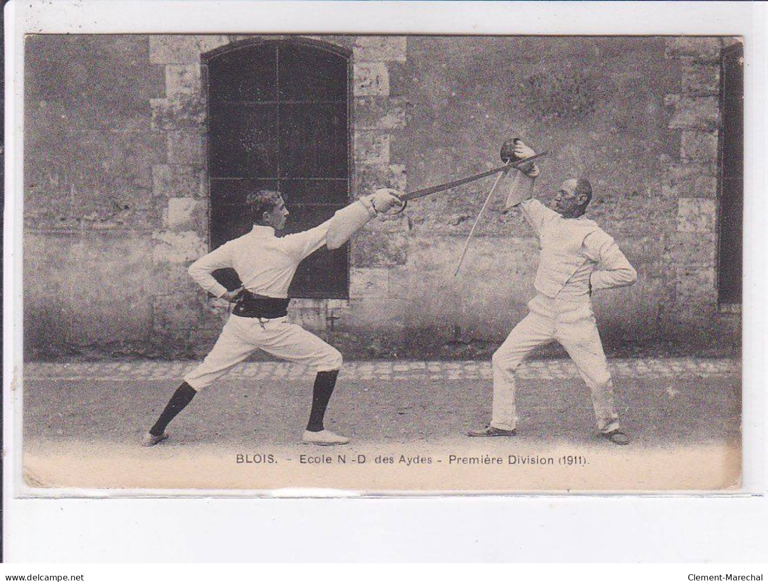 BLOIS: école N-D Des Aydes Première Division 1911, Escrime - Très Bon état - Blois