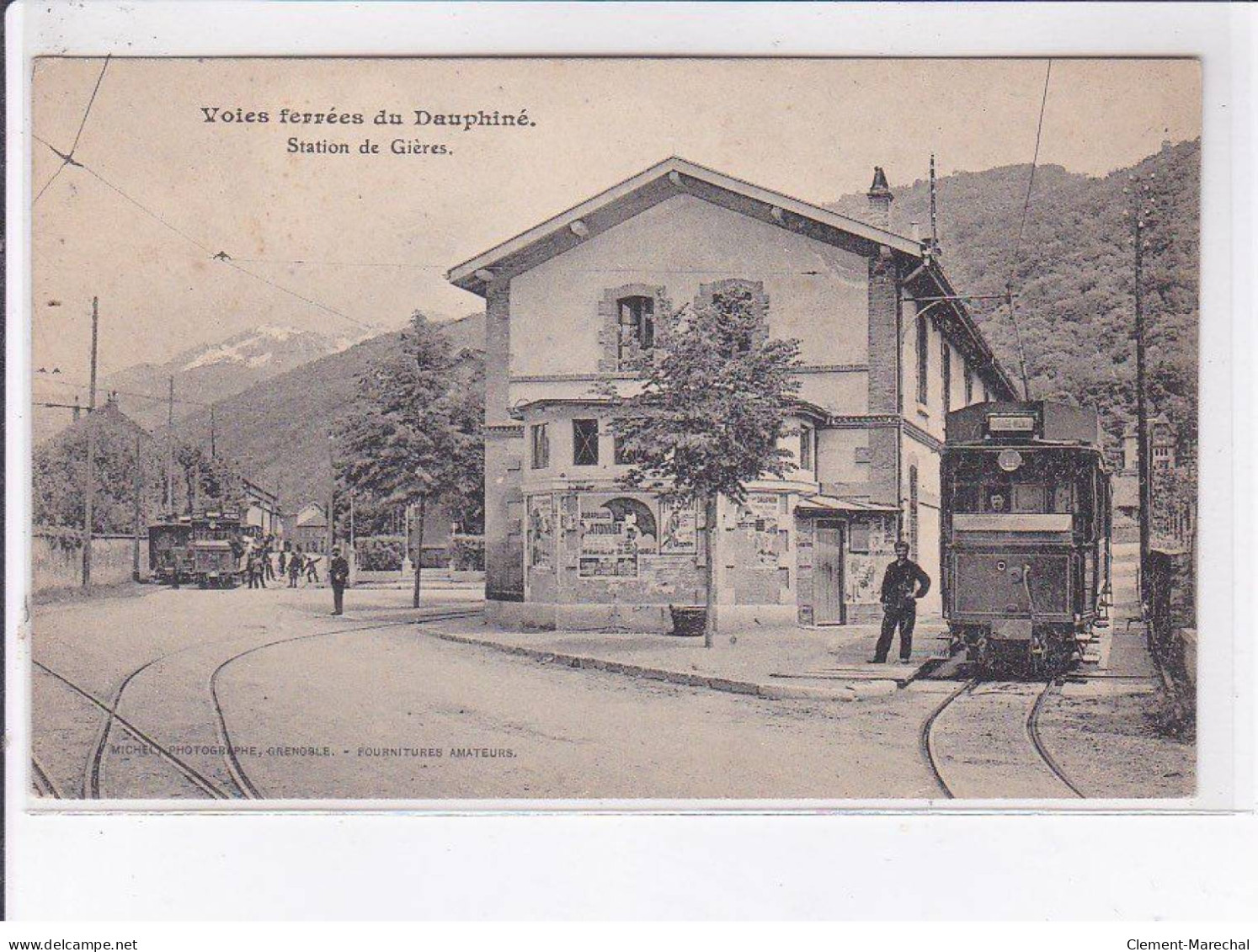 GIERES: Voies Ferrées Du Dauphiné Station De Gières, Gare - Très Bon état - Andere & Zonder Classificatie