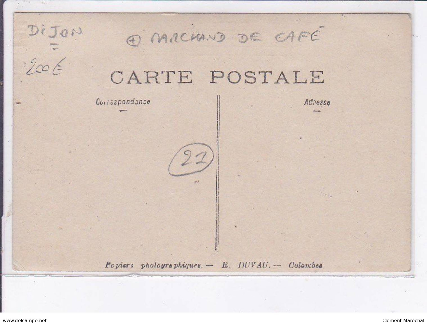 DIJON: Marchand De Café ROGER - Très Bon état - Dijon
