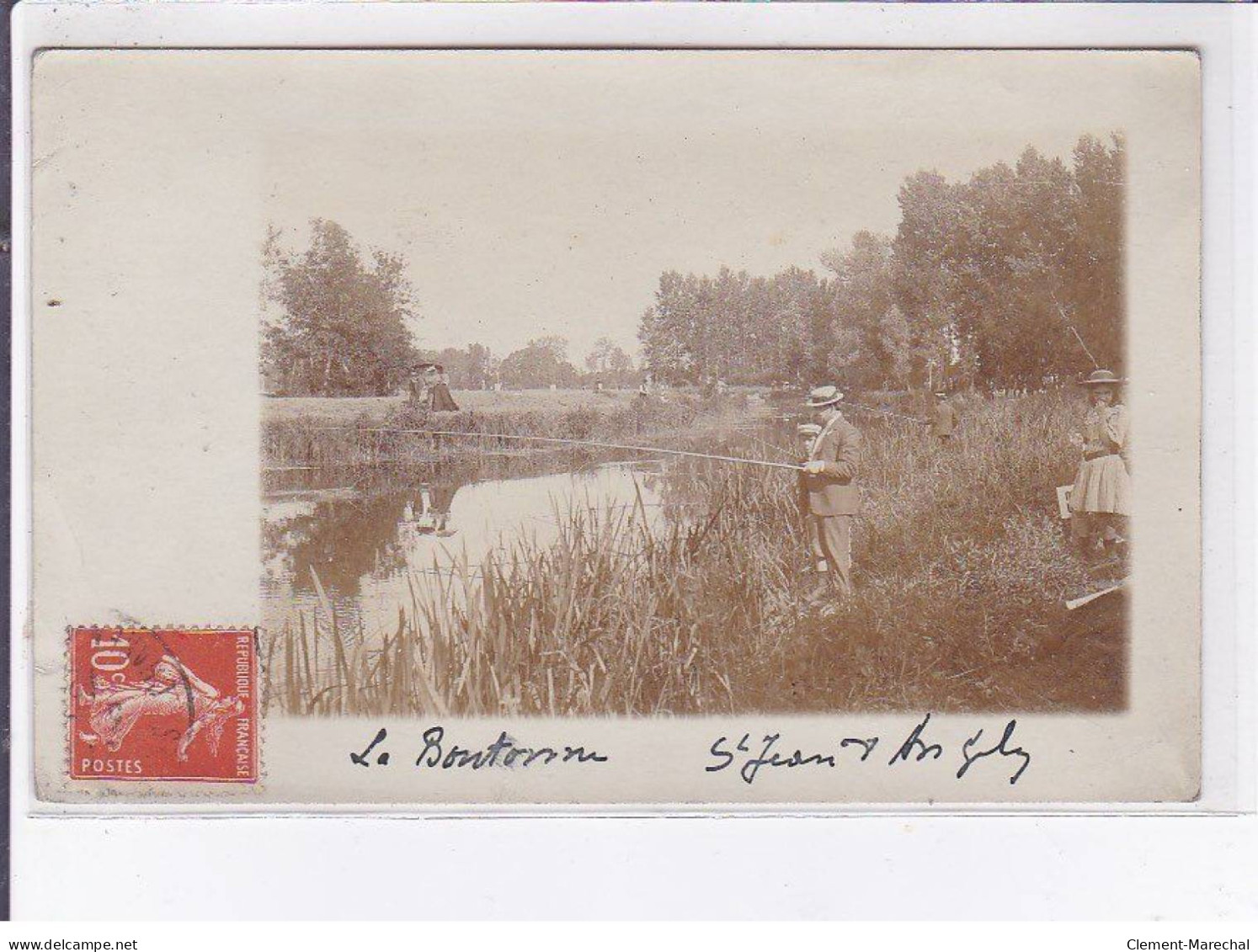 SAINT-JEAN-D'ANGELY: Pêcheurs Sur La Boutonne - Très Bon état - Saint-Jean-d'Angely