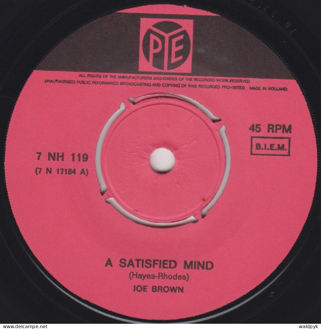 JOE BROWN - A Satisfied Mind - Andere - Engelstalig