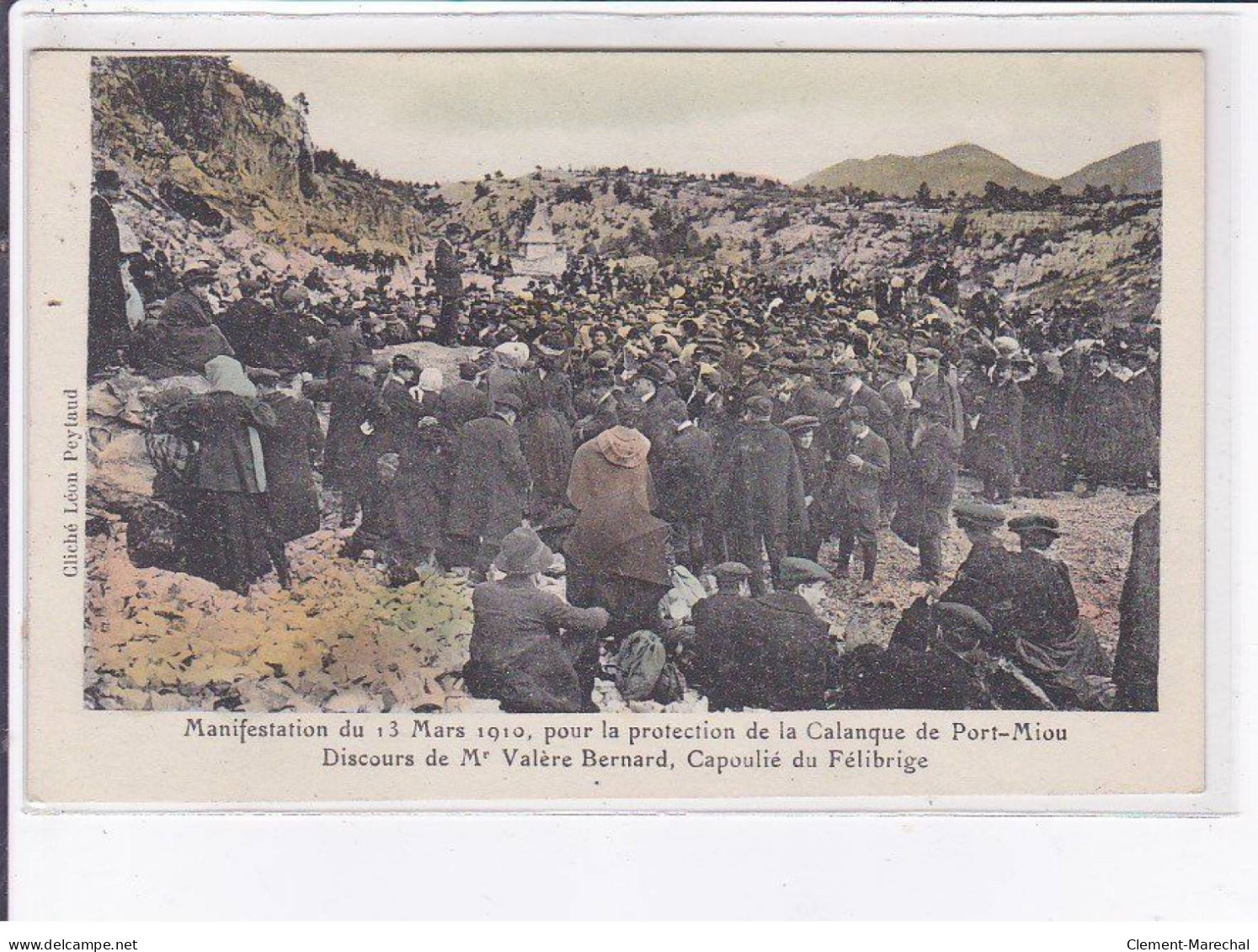 MARSEILLE: Calanque De Port-miou Manifestation Du 13 Mars, Valère Bernard - Très Bon état - Non Classés