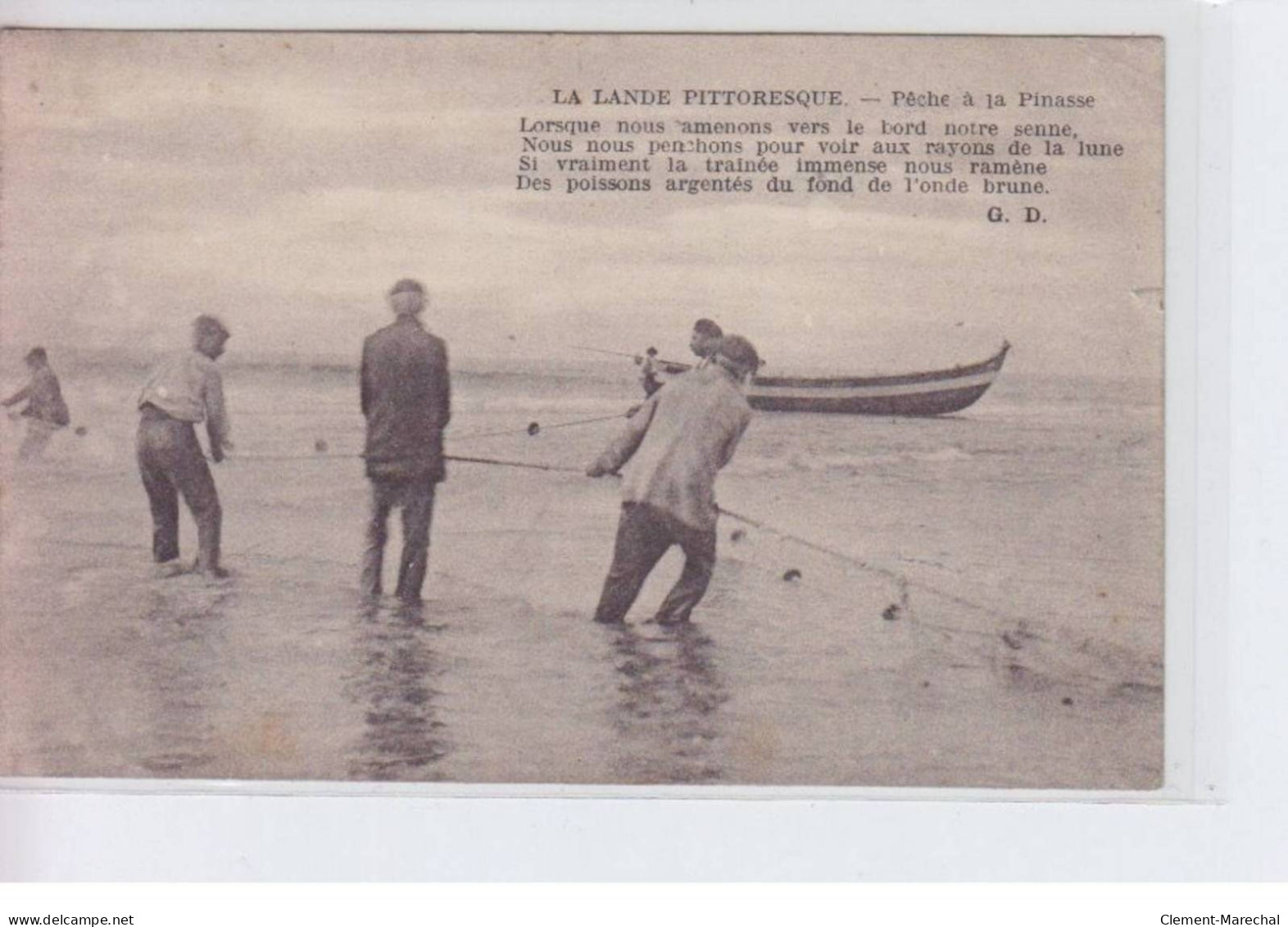 VIEUX BOUCAU: Pêche A  La Pinasse - Très Bon état - Vieux Boucau