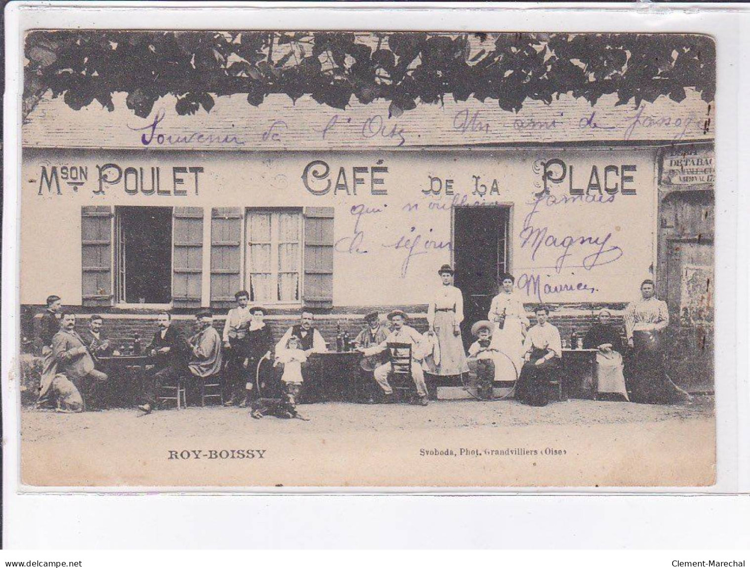 ROY-BOISSY: Monsieur Poulet Café De La Place - Très Bon état - Andere & Zonder Classificatie