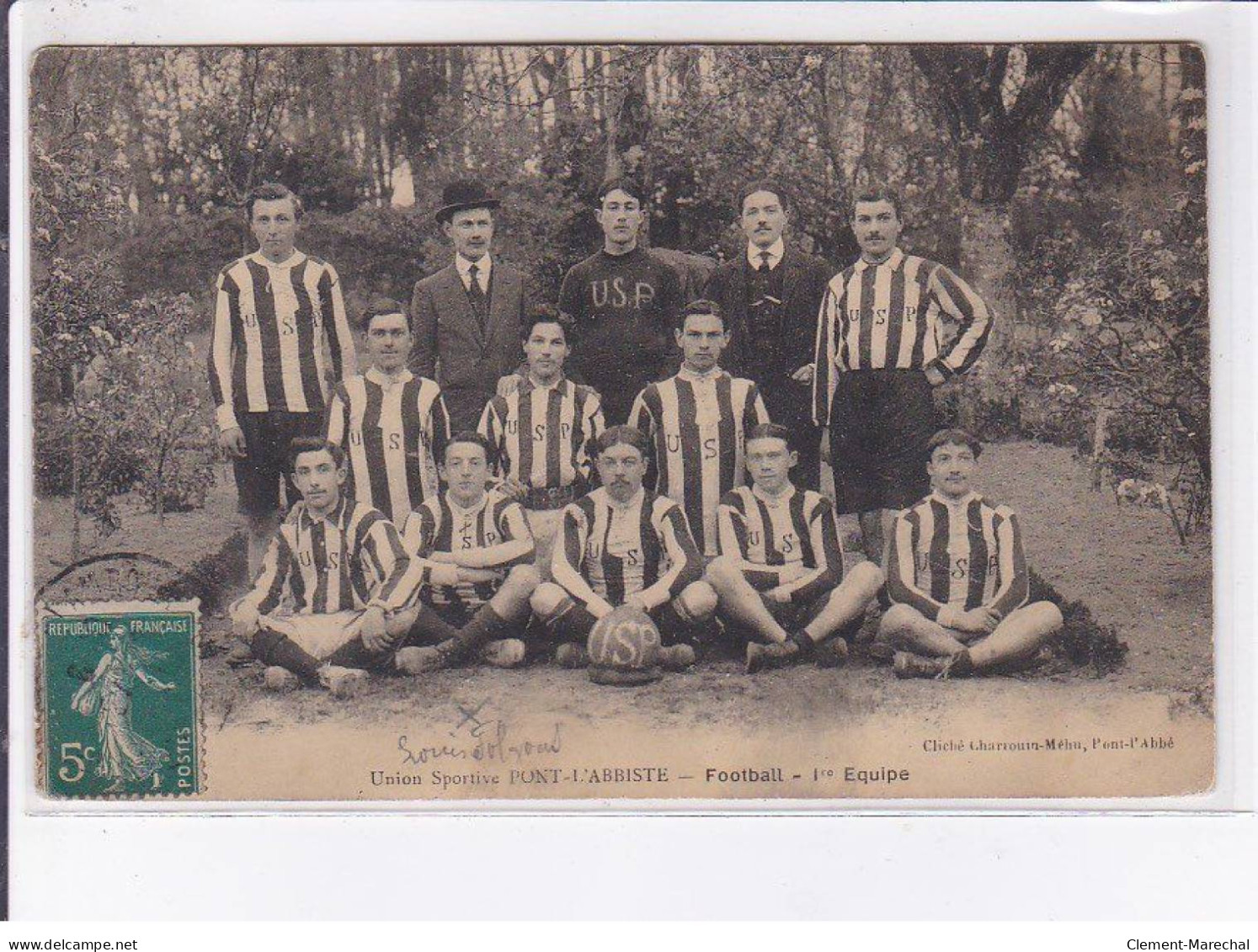 PONT-L'ABBE: Union Sportive, Football, 1er équipe - Très Bon état - Pont L'Abbe