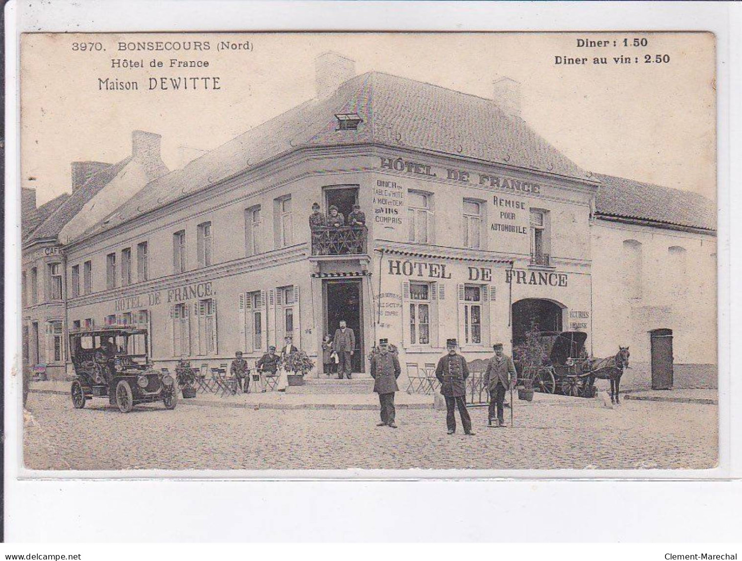 BONSECOURS: Hôtel De France Maison Dewitte - Très Bon état - Sonstige & Ohne Zuordnung