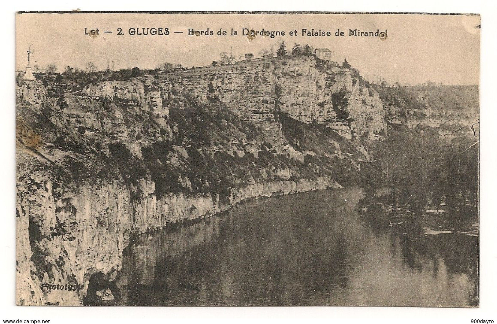 GLUGES. Bords De La Dordogne Et Falaise De Mirandol. - Autres & Non Classés