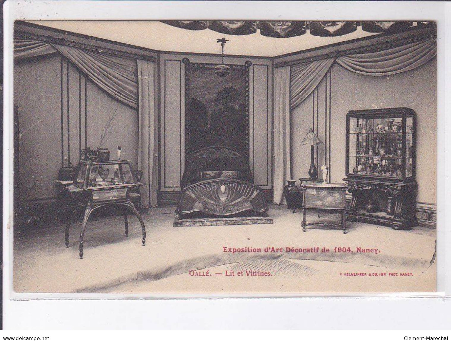 NANCY: Exposition D'art Décoratif De 1904, Gallé, Lit Et Vitrines  (Art Nouveau) - Très Bon état - Nancy