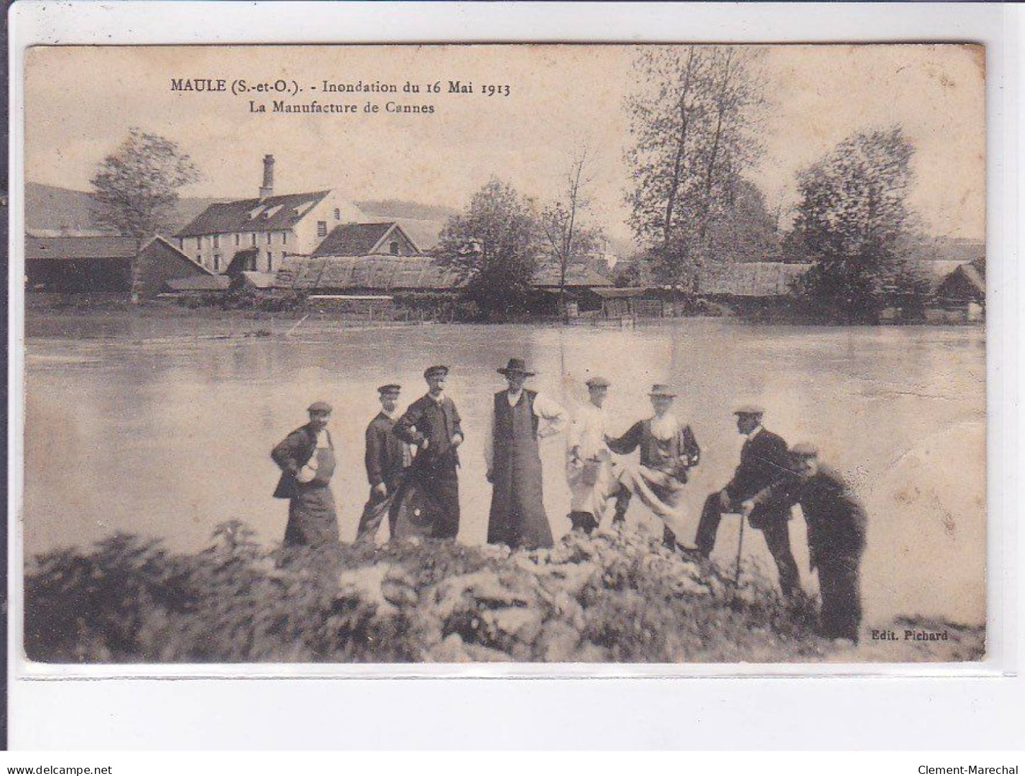 MAULE: Inondation Du 16 Mai 1913, La Manufacture De Cannes - état - Maule