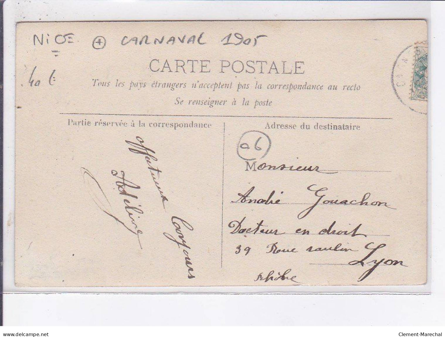 NICE: Carnaval 1905 - Très Bon état - Other & Unclassified