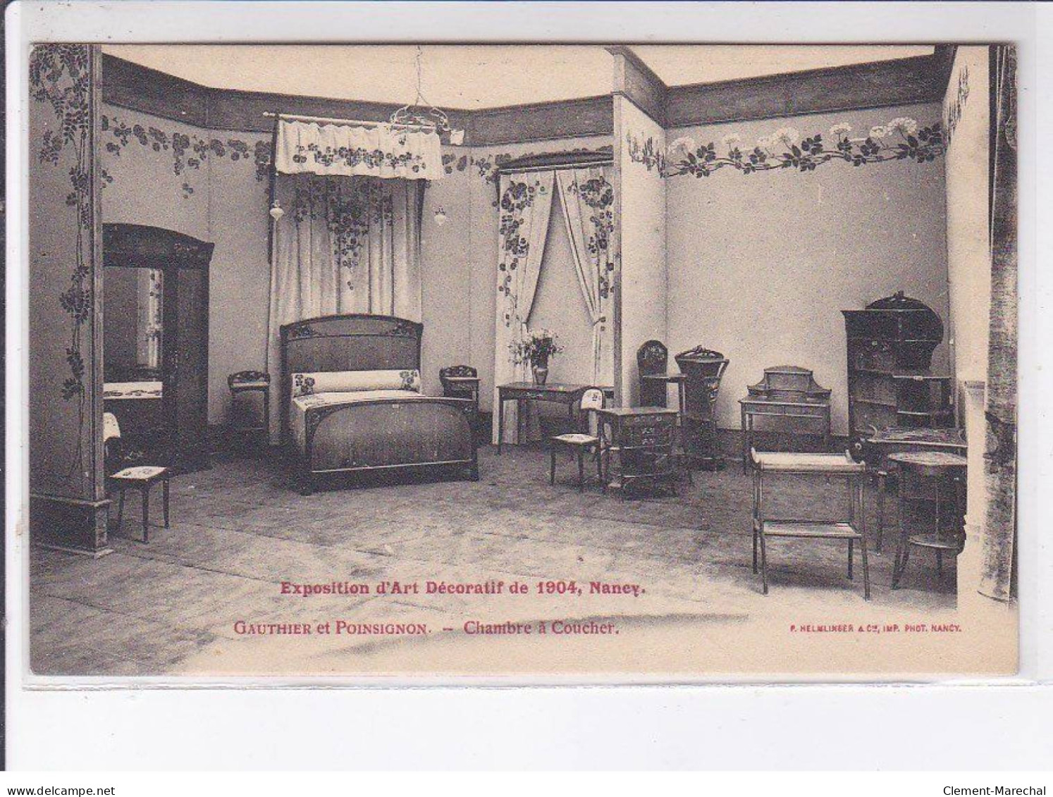 NANCY: Exposition D'art Décoratif De 1904, Gauthier Et Poinsignon Chambre à Coucher (Art Nouveau) - Très Bon état - Nancy