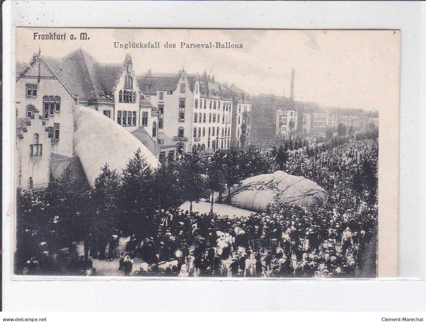 FRANKFURT: Unglücksfall Des Parseval-ballons, Ballon Rond, Aviation - Très Bon état - Other & Unclassified