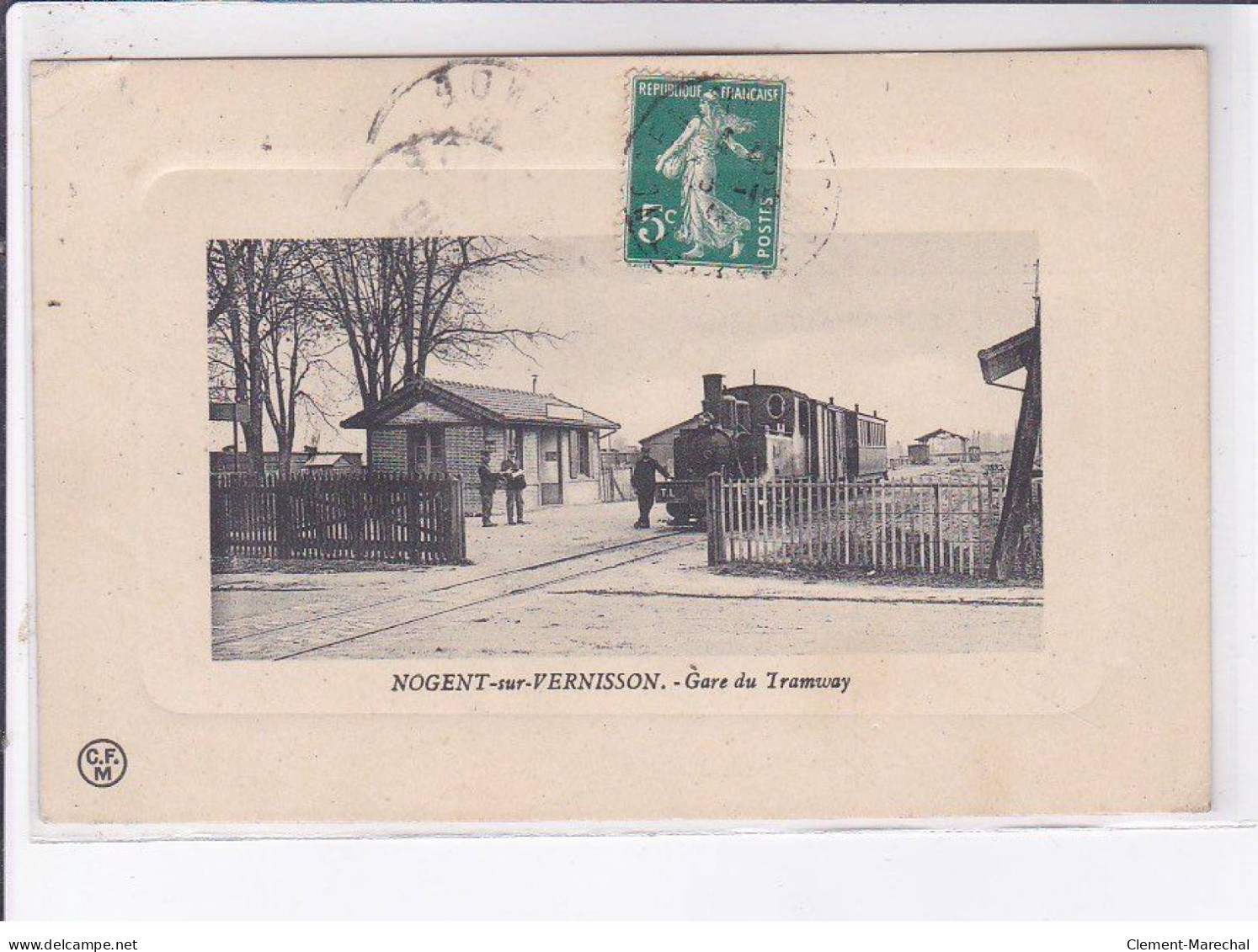 NOGENT-sur-VERNISSON: Gare Du Tramway - Très Bon état - Autres & Non Classés