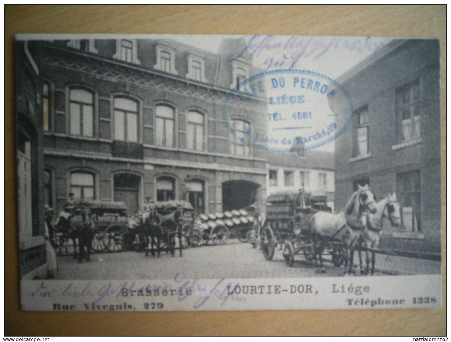 LIEGE _ BRASSERIE - LOURTIE D'OR _ Rue Vivegnies, 279 - RARE - Liege