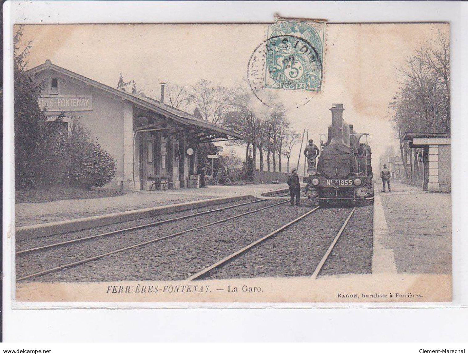 VERRIERES-FONTENAY: La Gare, Train - Très Bon état - Autres & Non Classés