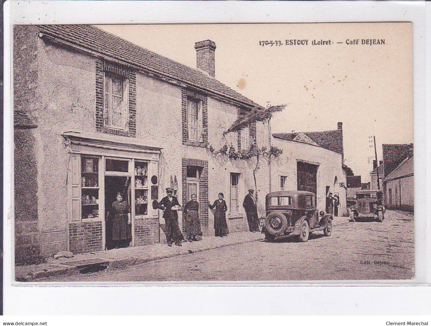 ESTOUY: Café Dejean - état - Autres & Non Classés