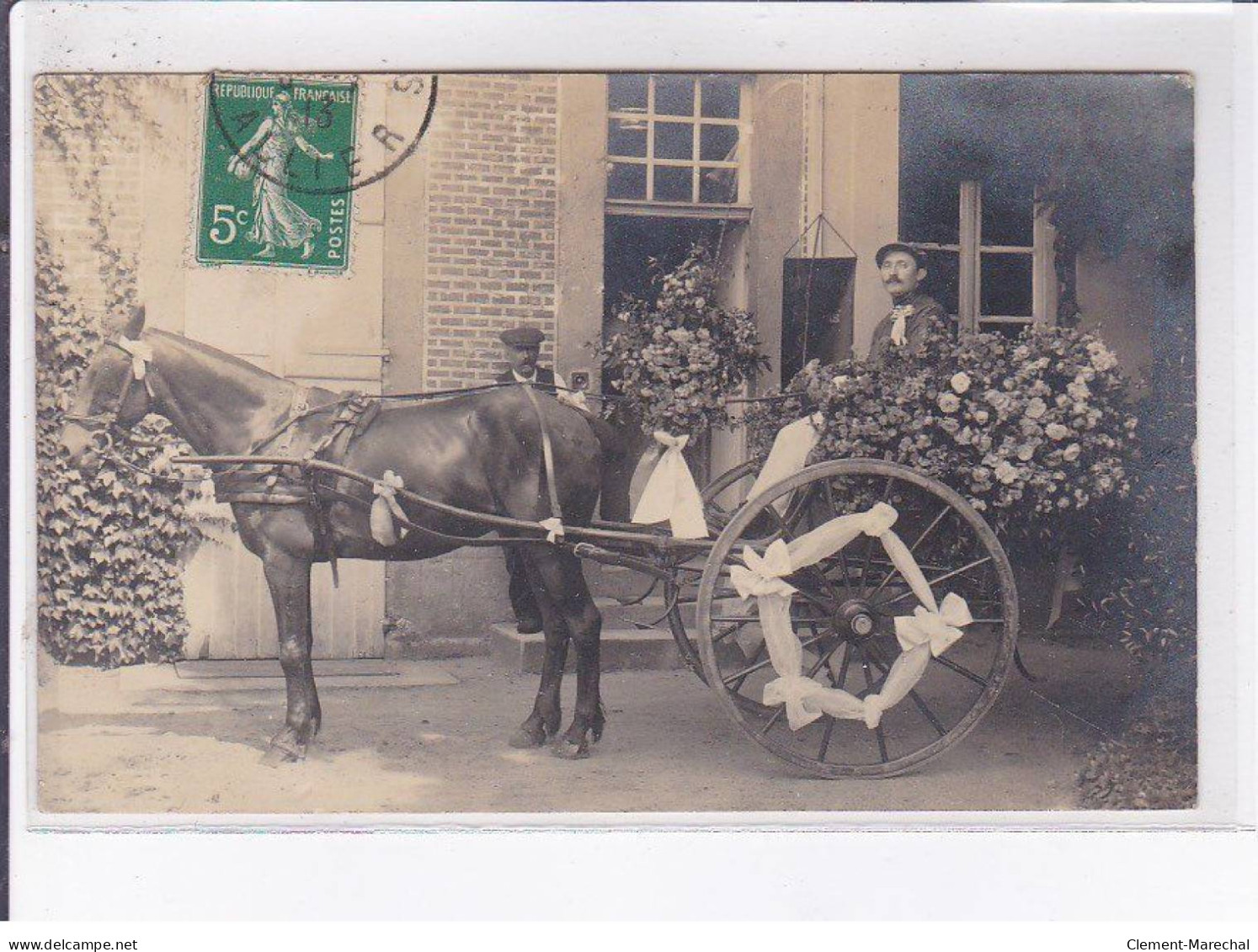 ALLIER: Fête Des Fleurs à Localiser, Attelage - Très Bon état - Otros & Sin Clasificación