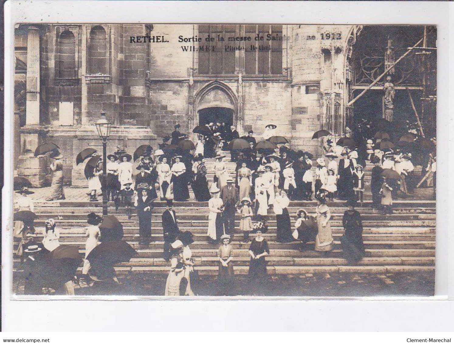 RETHEL: Sortie De La Messe De Sainte-anne 1912, Wilmet - Très Bon état - Rethel