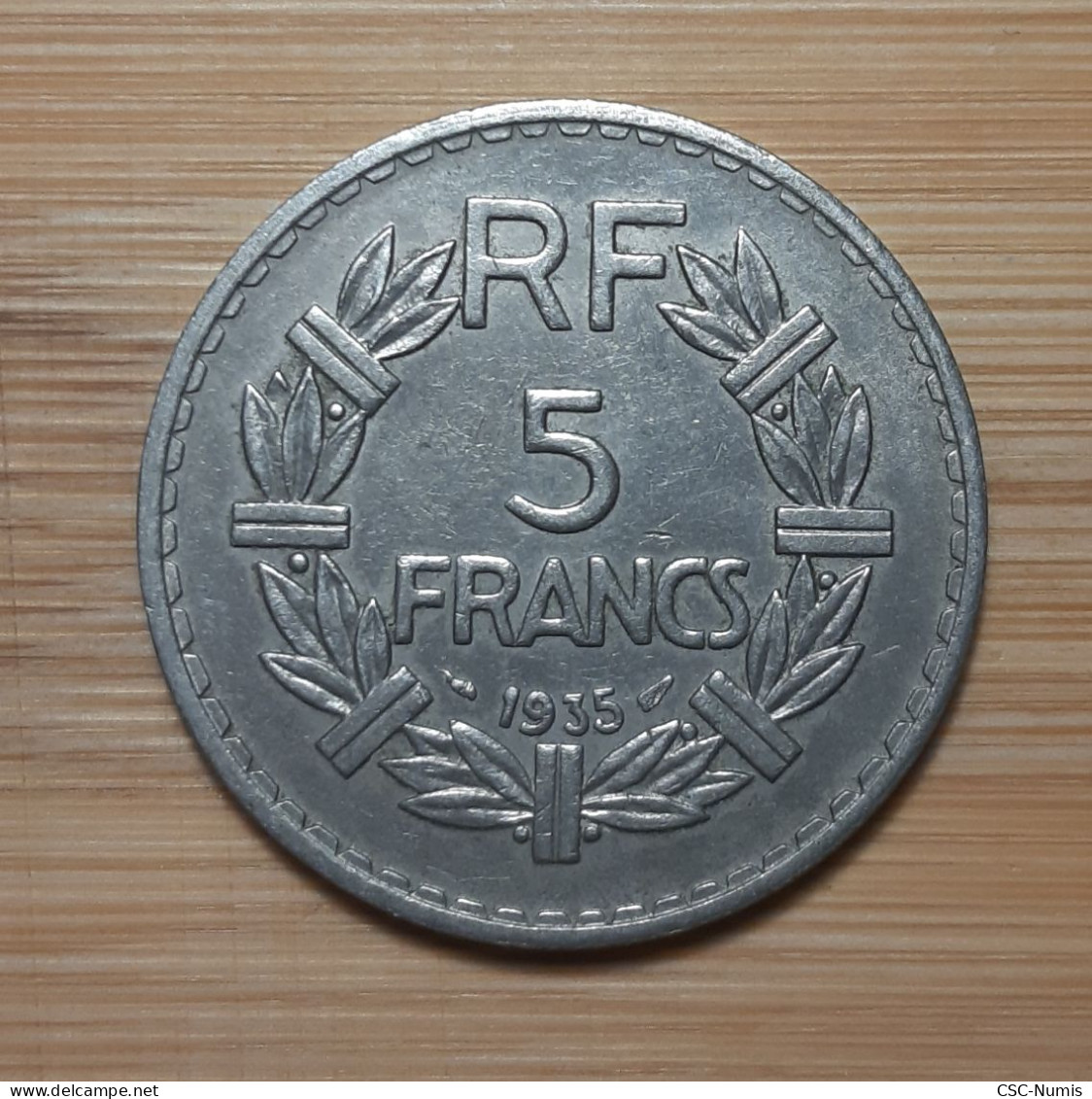 (N-0091) - IIIème République -  5 Francs 1935 - Nickel - 5 Francs