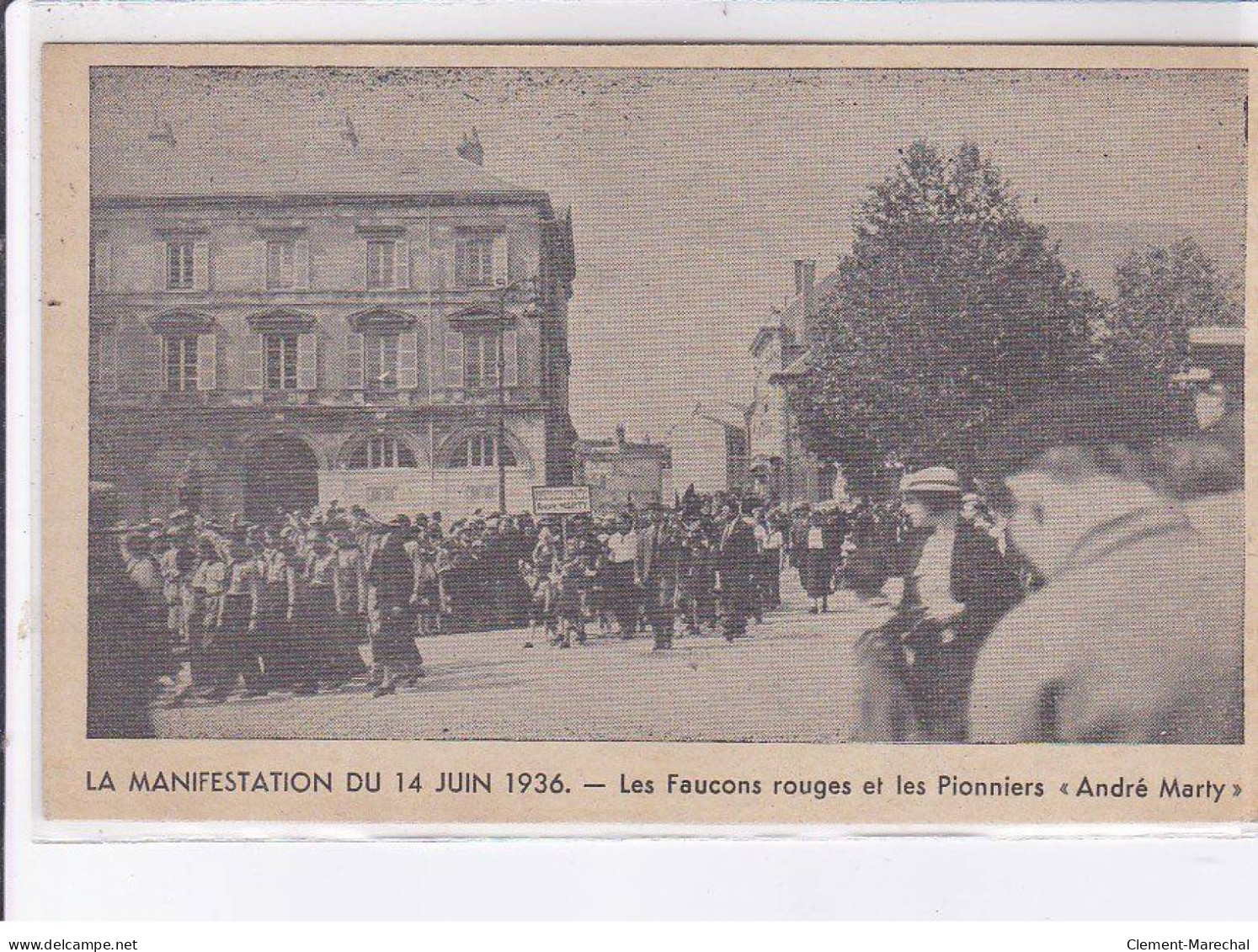 ORLEANS: lot de 11CPA la manifestation antifasciste d'orleans 22 avril 1934 - très bon état