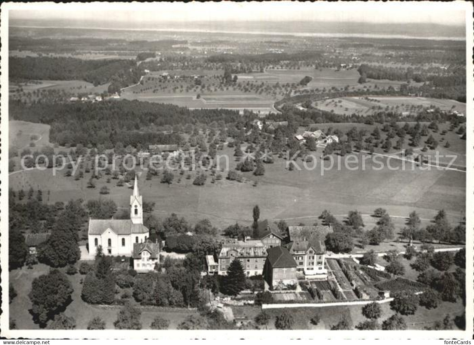 12589373 St Pelagiberg Fliegeraufnahme Mit Kirche Und Bodensee St Pelagiberg - Sonstige & Ohne Zuordnung