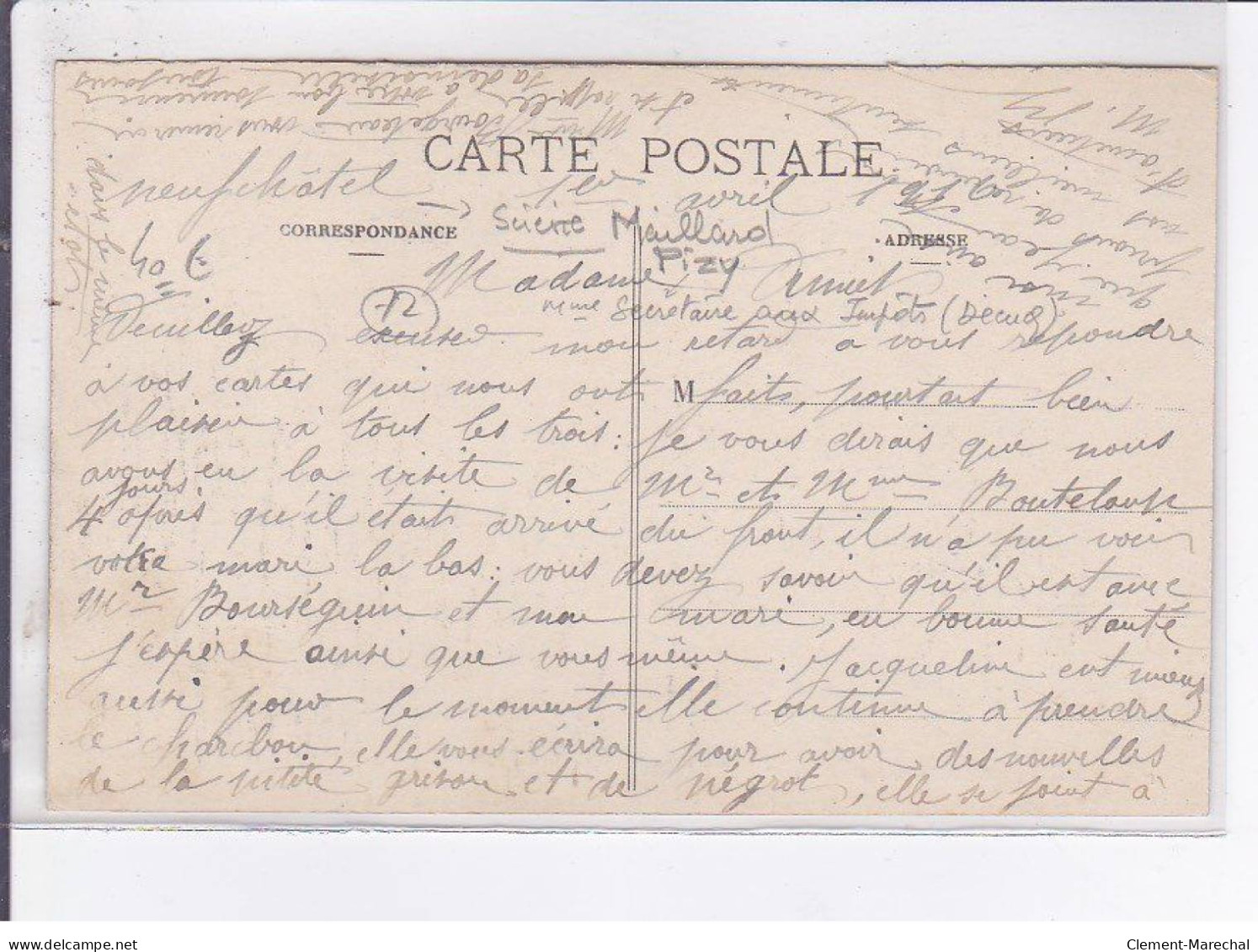 NEUFCHATEL-en-SAOSNOIS: La Scierie Pendant La Guerre Février 1916 - Très Bon état - Other & Unclassified