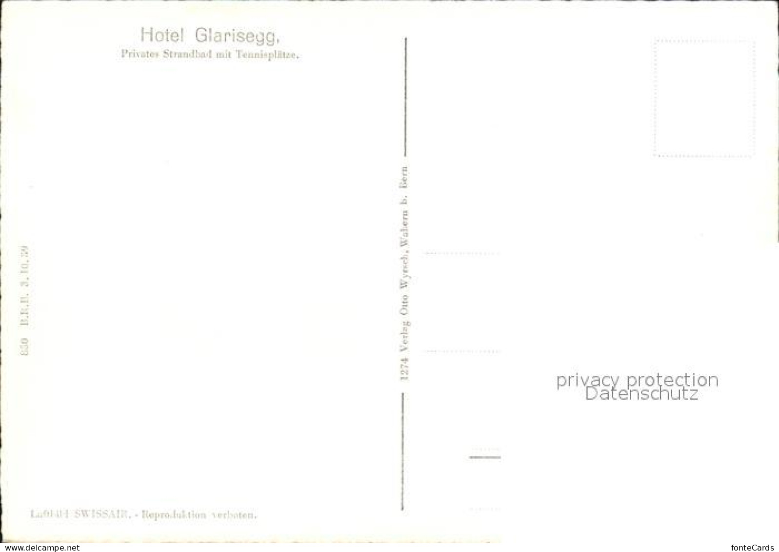 12589370 Untersee TG Hotel Restaurant Glarisegg Untersee TG - Autres & Non Classés