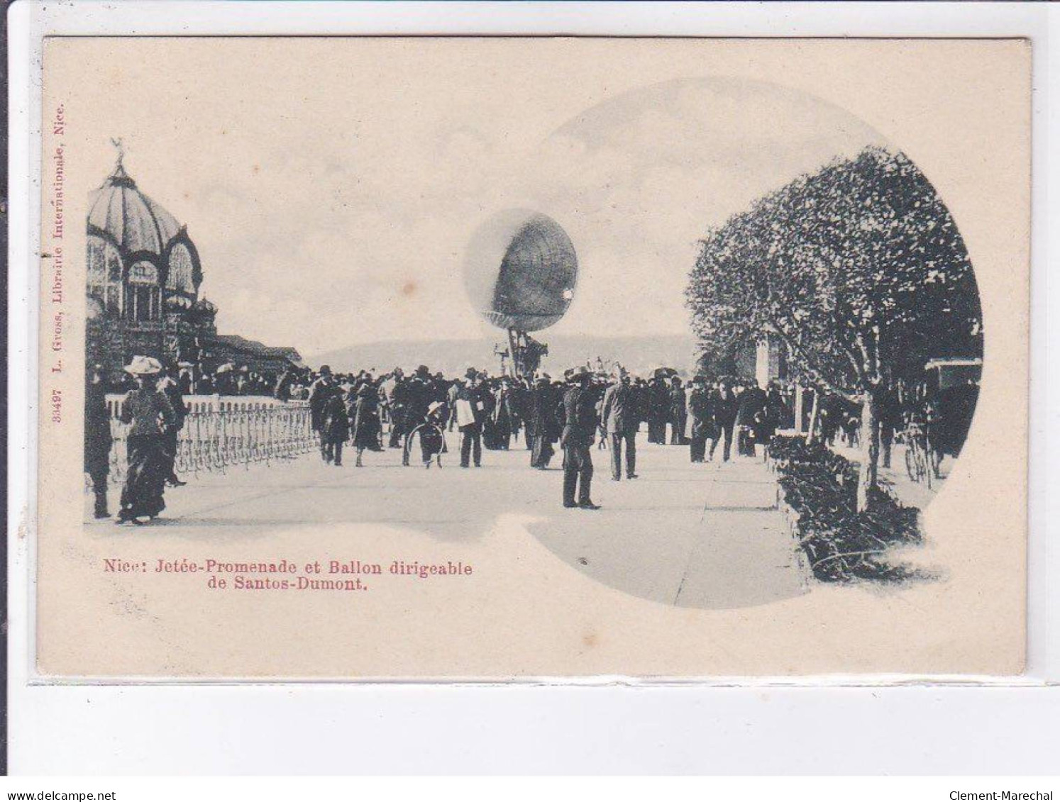 NICE: Jetée-promenade Et Ballon Dirigeable De Santos-dumont - Bon état (bas De La Carte Avec Défaut) - Andere & Zonder Classificatie