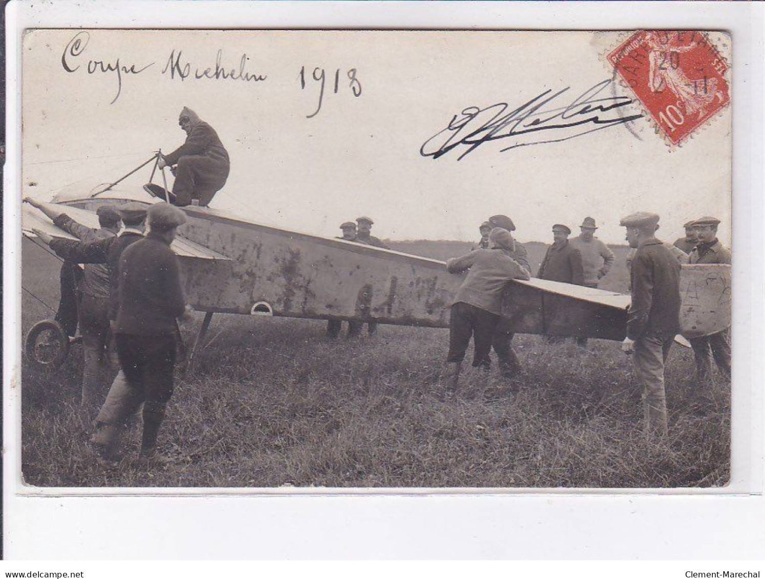 PUY-de-DOME: Coupe Michelin 1913, Aviation, Autographe De Helen - Très Bon état - Sonstige & Ohne Zuordnung