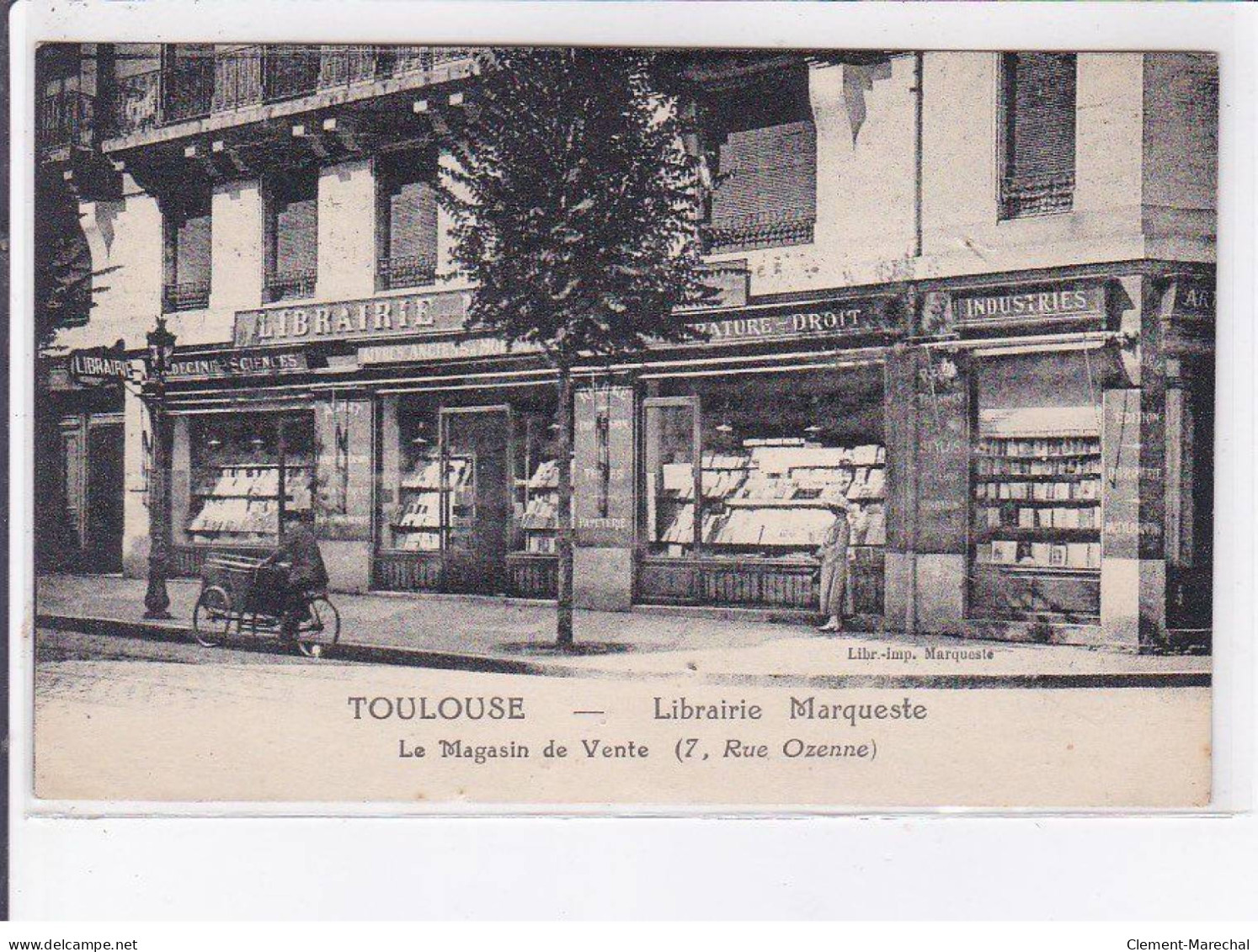 TOULOUSE: Librairie Marqueste, Le Magasin De Vente 7 Rue Ozenne - Très Bon état - Toulouse