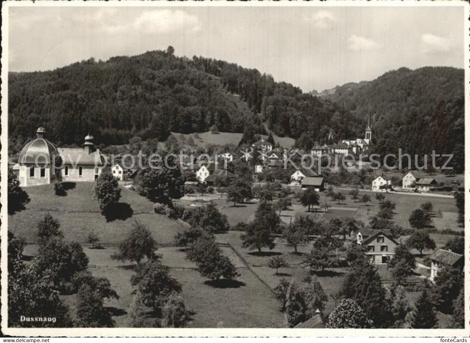 12589361 Dussnang Fliegeraufnahme Mit Kirche Dussnang - Autres & Non Classés