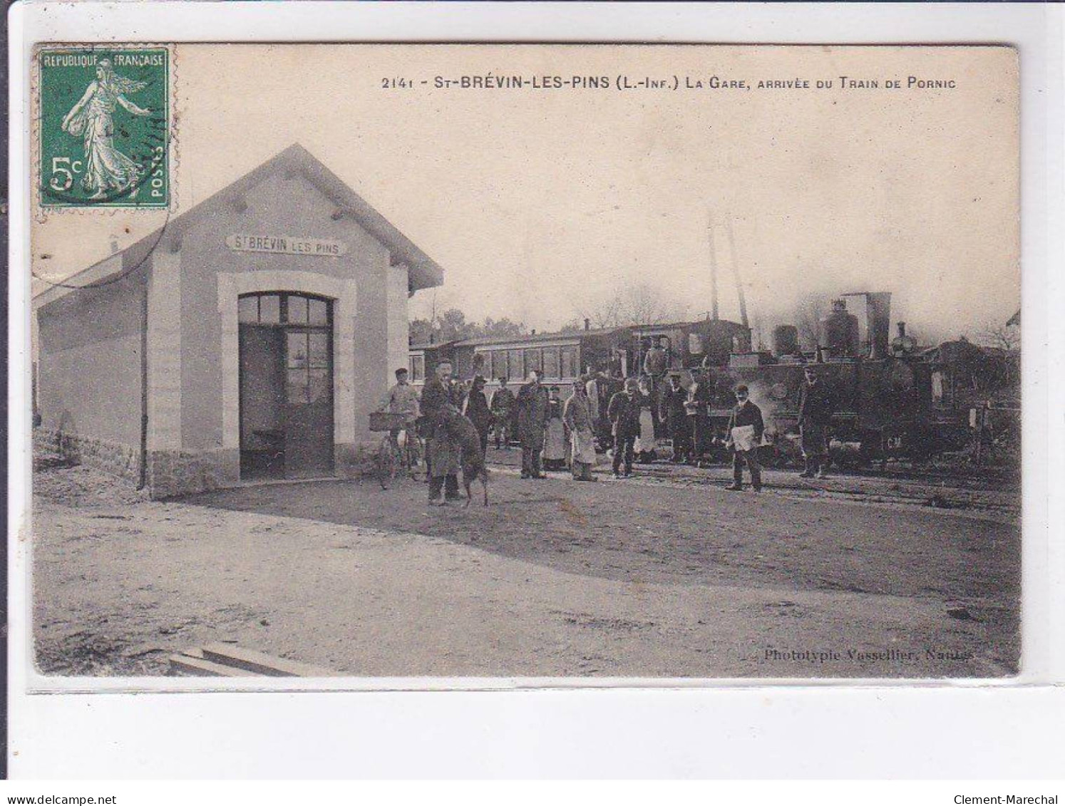 SAINT-BREVIN-les-PINS: La Gare, Arrivée Du Train De Pornic - Très Bon état - Saint-Brevin-les-Pins