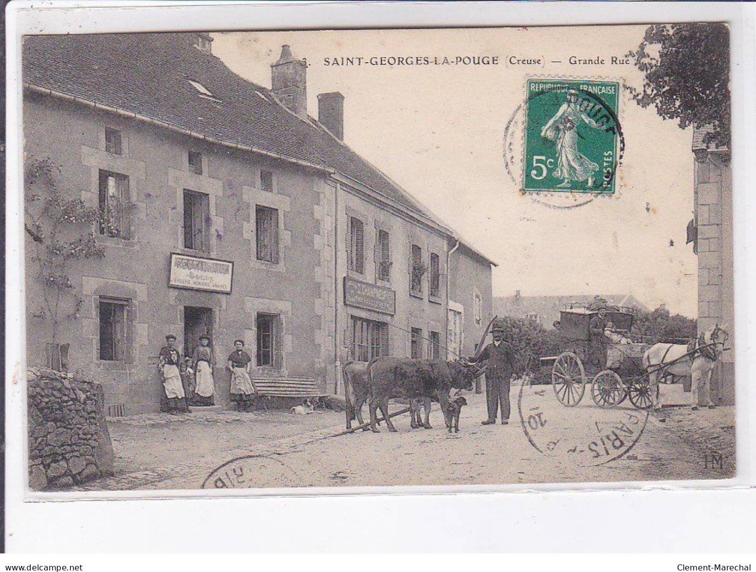 SAINT-GEORGES-la-POUGE: Grande Rue, Attelage - Très Bon état - Sonstige & Ohne Zuordnung