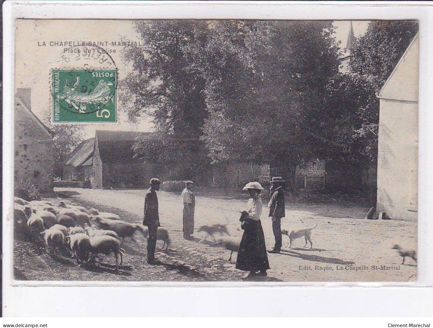 LA CHAPELLE-SAINT-MARTIAL: Place De L'église - Très Bon état - Autres & Non Classés