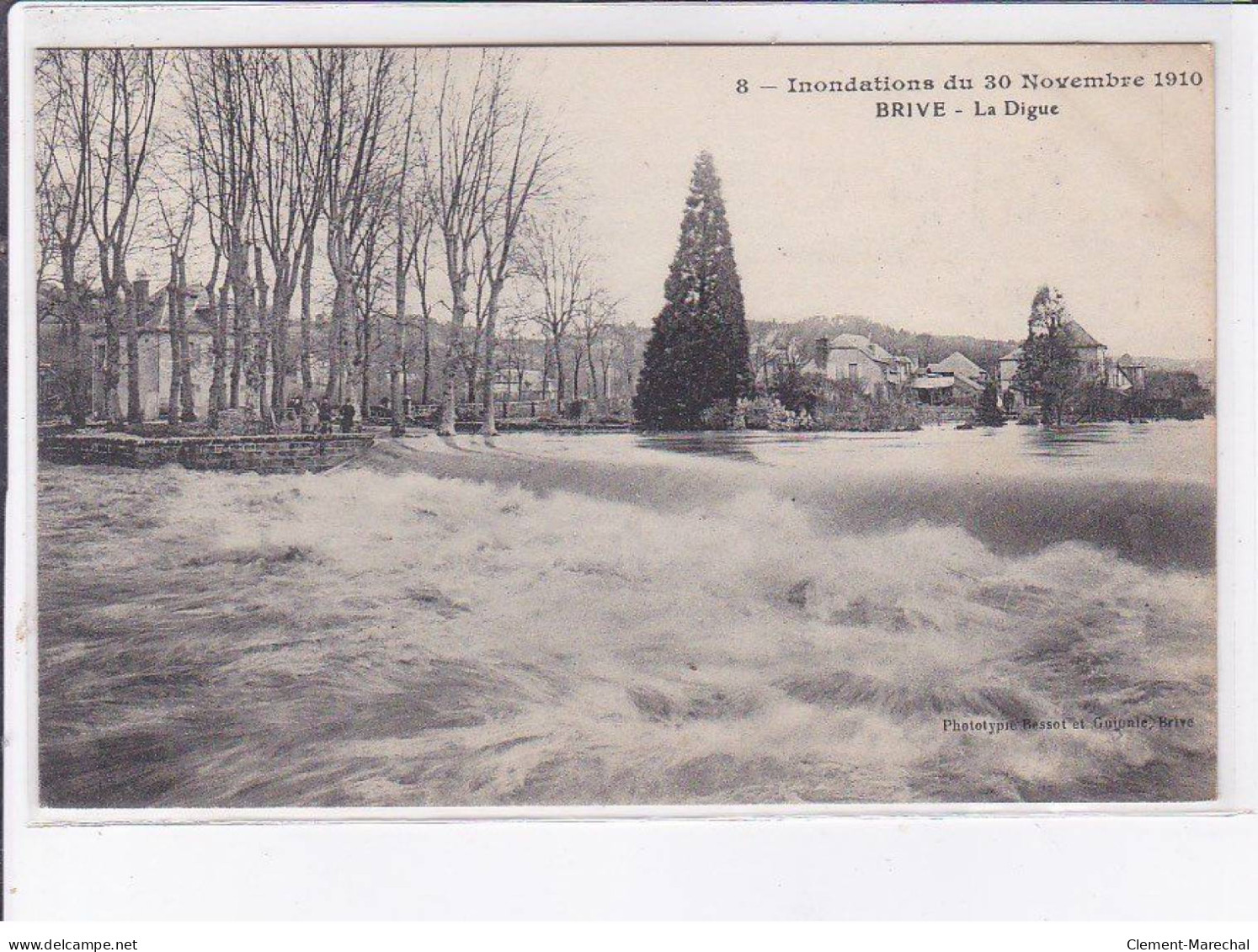 BRIVE: La Digue, Inondation Du 30 Novembre 1910 - Très Bon état - Autres & Non Classés