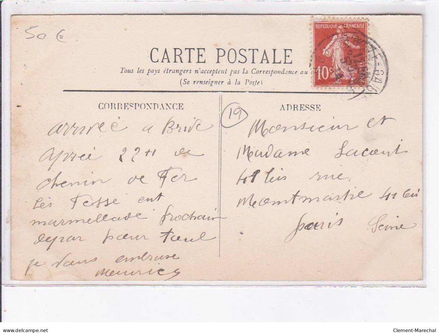 BRIVE: La Digue, Inondation Du 30 Novembre 1910 - Très Bon état - Altri & Non Classificati