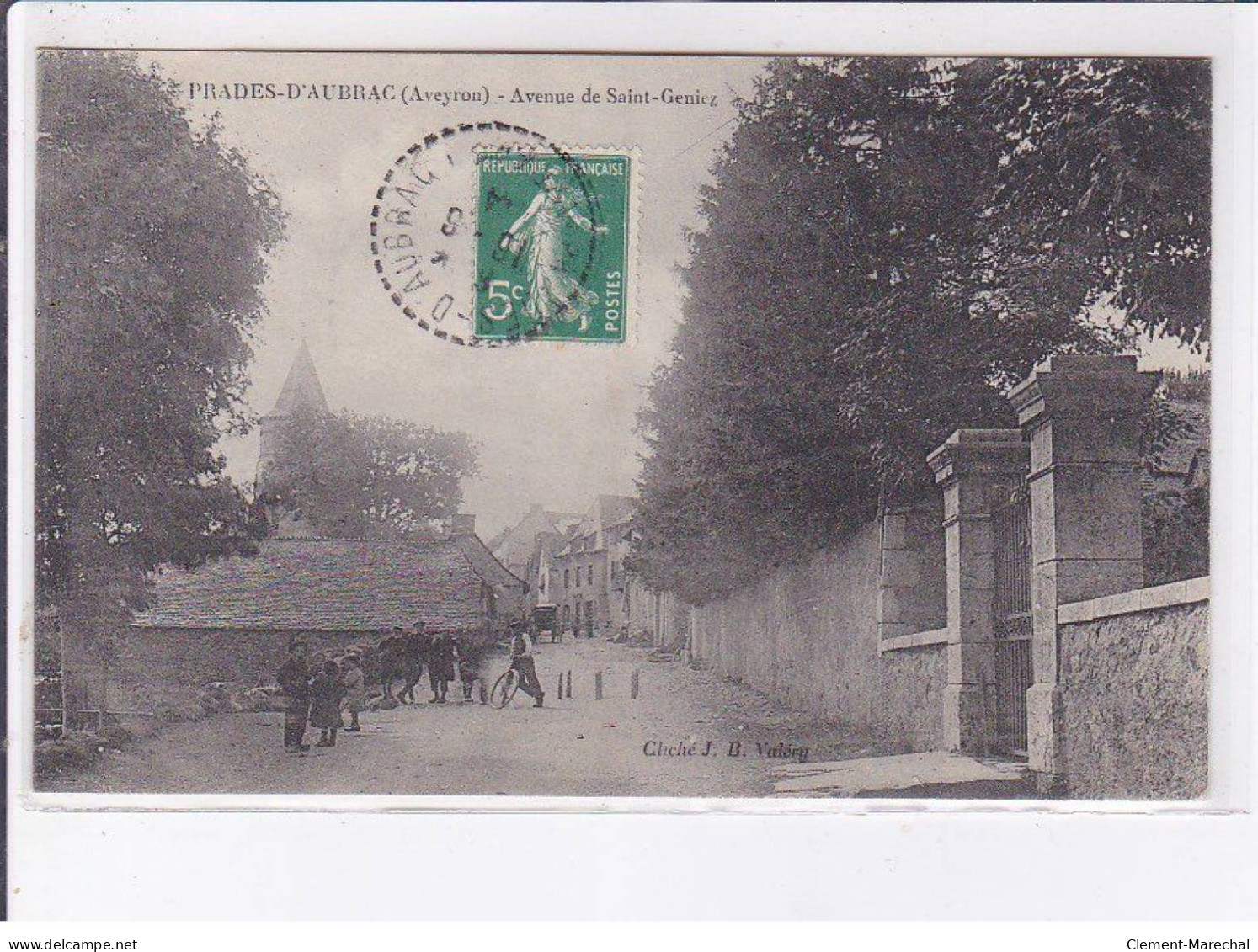 PRADES-D'AUBRAC: Avenue De Saint-geniez, Jeu De Quilles - Très Bon état - Autres & Non Classés