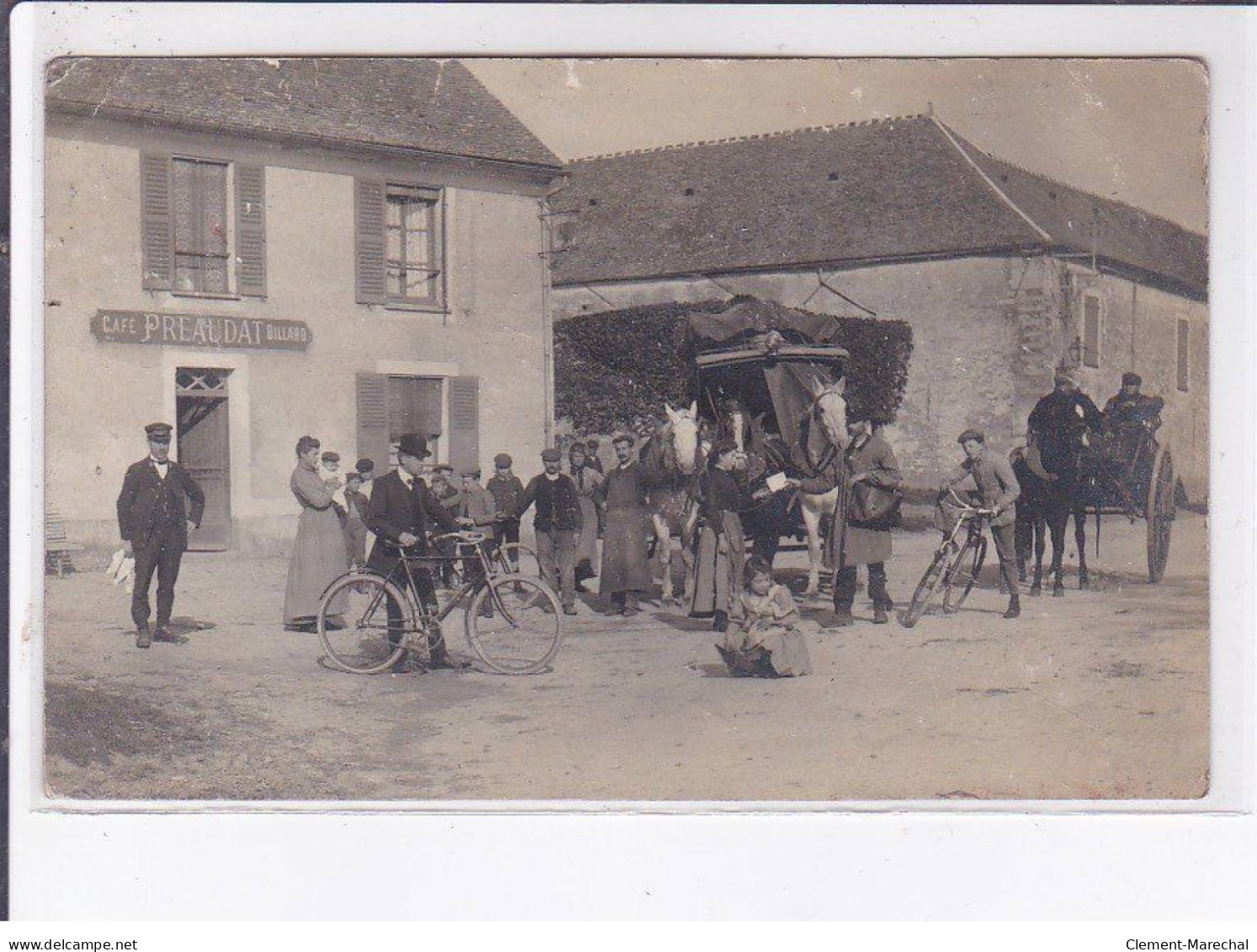 EURE Et LOIR (?): Marchand Ambulant, Café Preaudat, Billard, Vélo - Très Bon état - Altri & Non Classificati