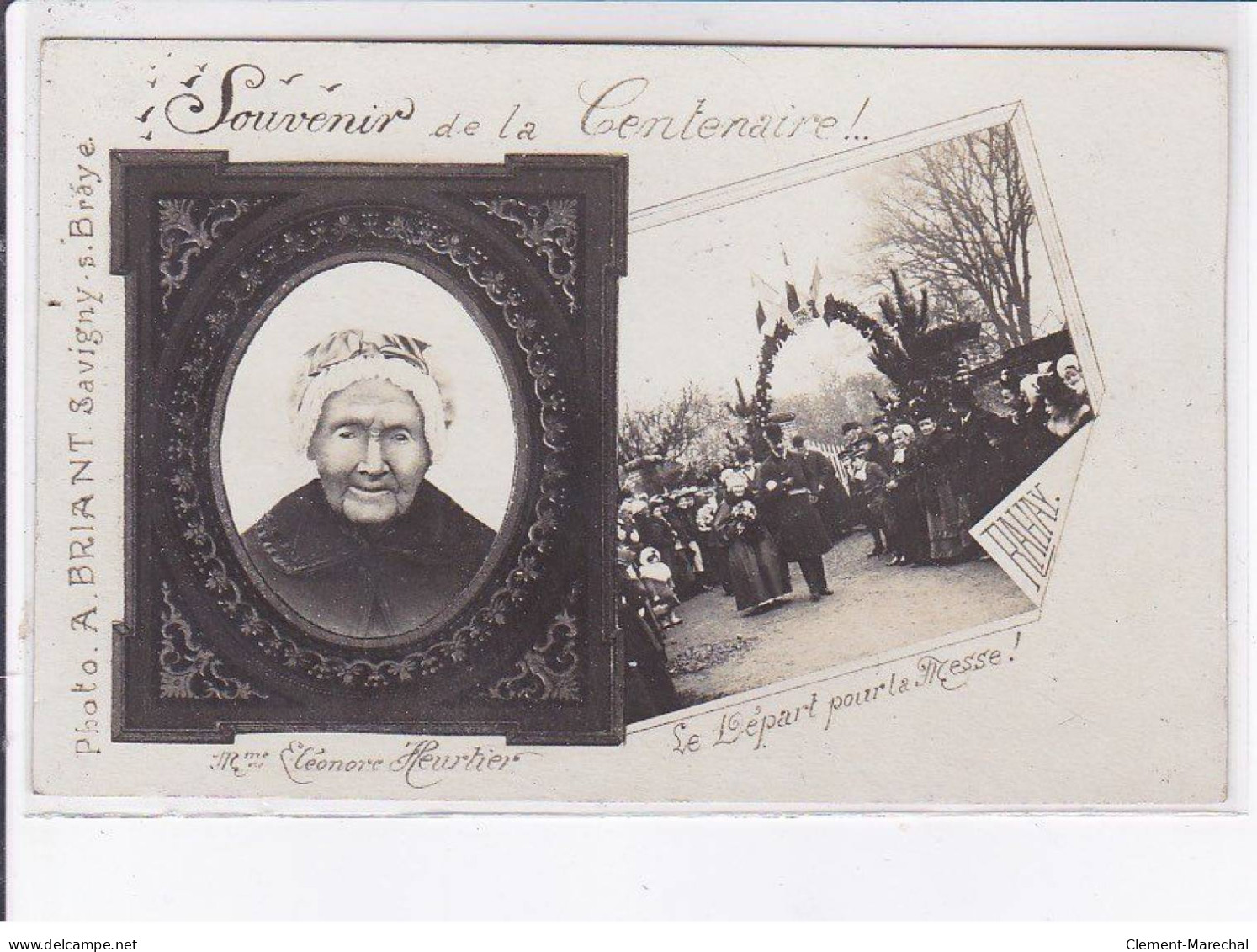 SAVIGNY-sur-BRAYE: Souvenir De La Centenaire! Mme Eléonore Heurtier - Très Bon état - Autres & Non Classés