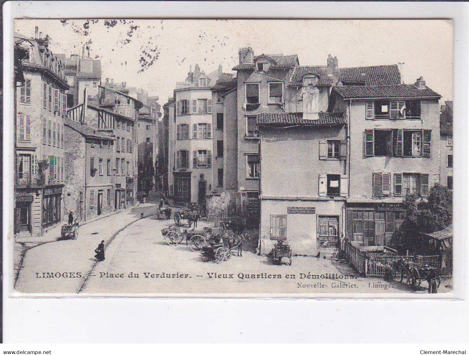 LIMOGES: Place Du Verdurier, Vieux Quartiers En Démolition - Très Bon état - Limoges