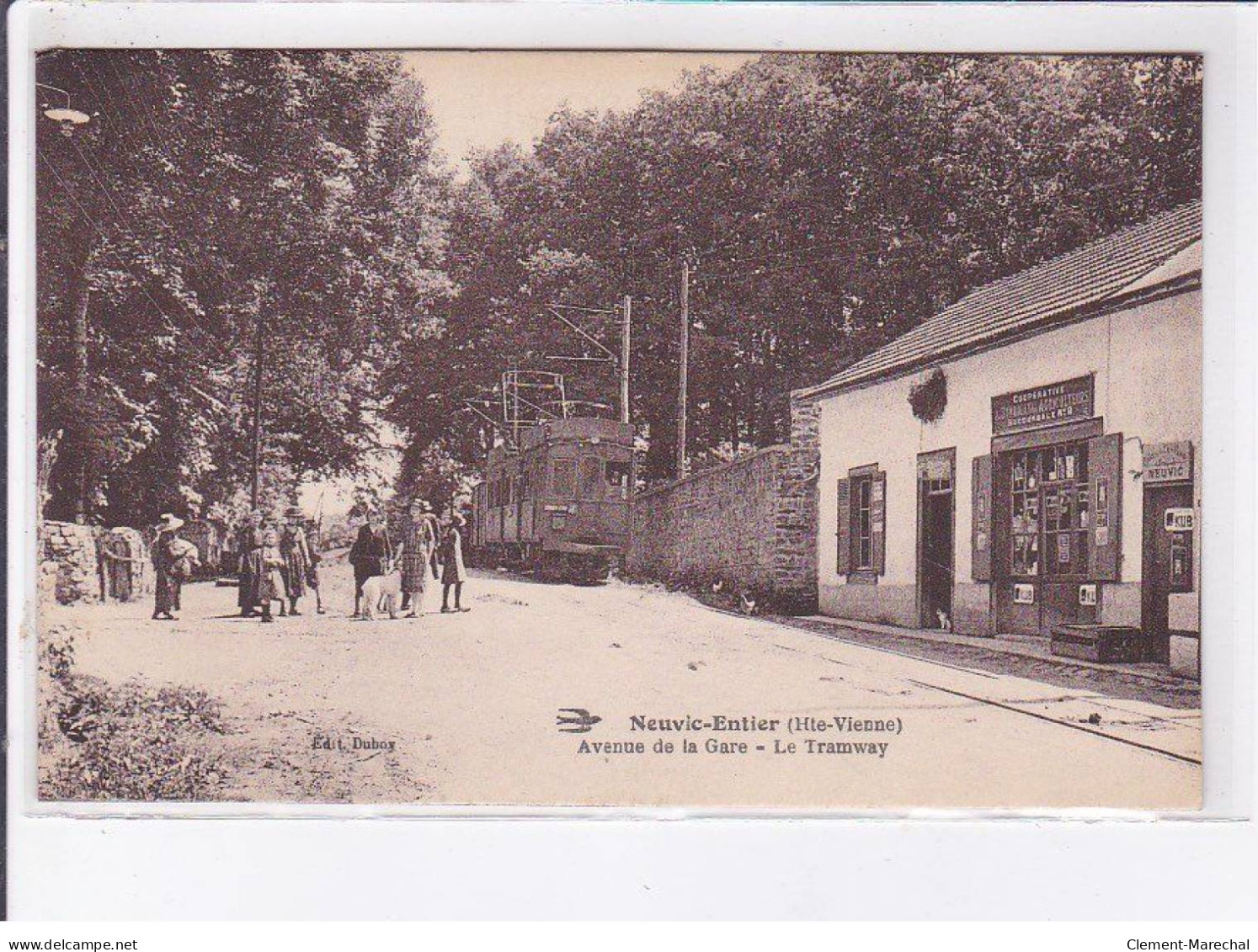 NEUVIC-ENTIER: Avenue De La Gare, Le Tramway - Très Bon état - Sonstige & Ohne Zuordnung