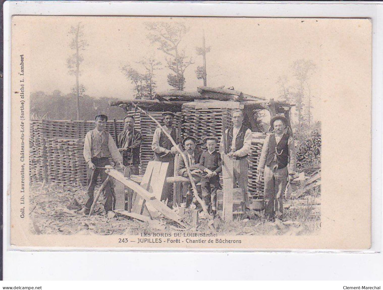 JUPILLES: Forêt, Chantier De Bûcherons - état - Altri & Non Classificati