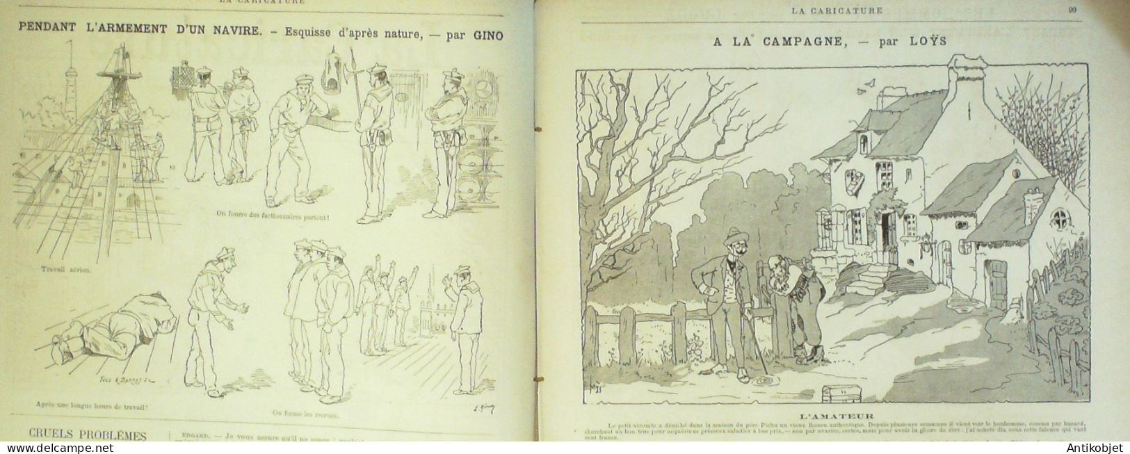 La Caricature 1886 N°326 Coulisses Job Loys Mary Par Luque Sorel Trock - Revistas - Antes 1900