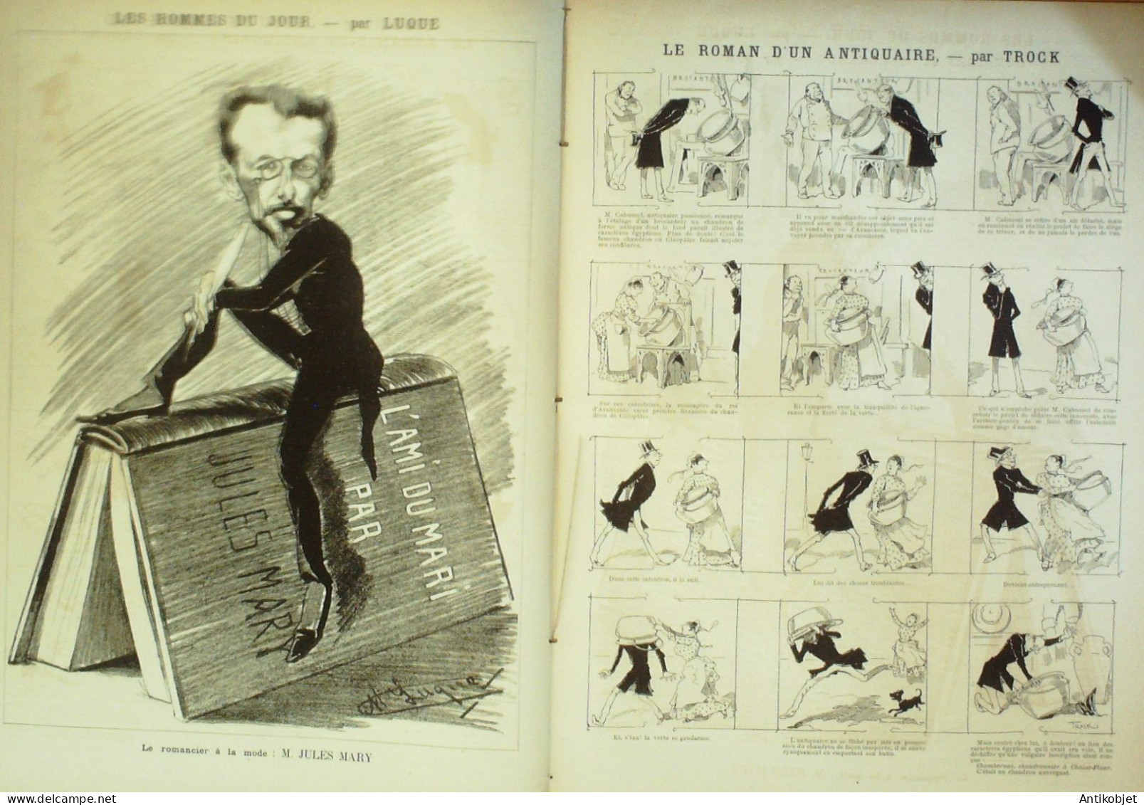 La Caricature 1886 N°326 Coulisses Job Loys Mary Par Luque Sorel Trock - Revues Anciennes - Avant 1900