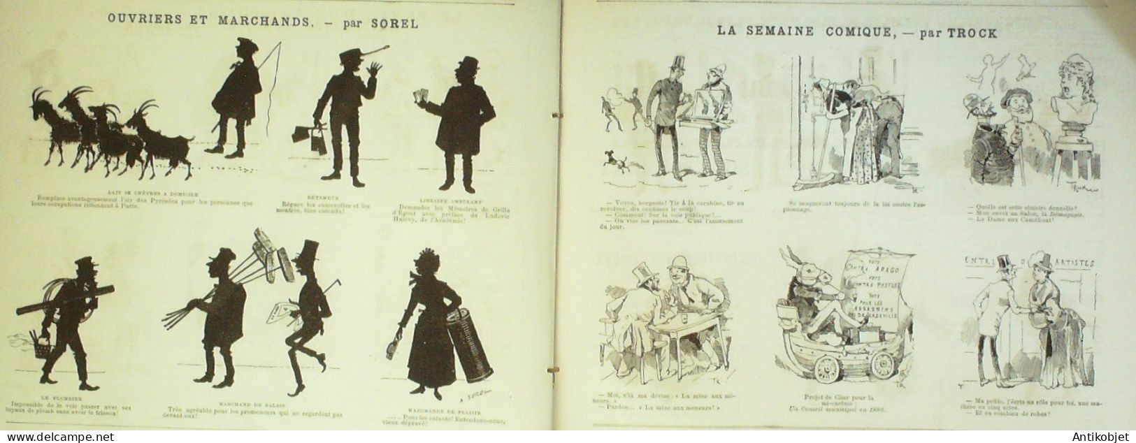 La Caricature 1886 N°326 Coulisses Job Loys Mary Par Luque Sorel Trock - Revues Anciennes - Avant 1900