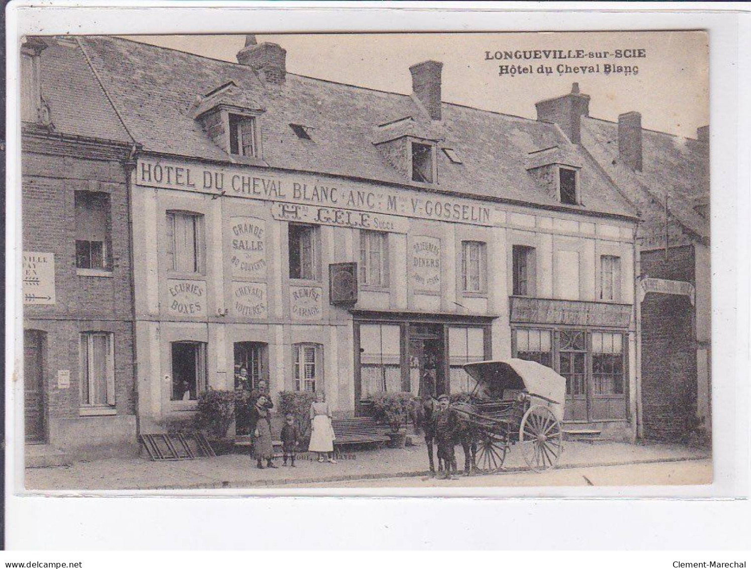 LONGUEVILLE-sur-SCIE: Hôtel Du Cheval Blanc - Très Bon état - Autres & Non Classés