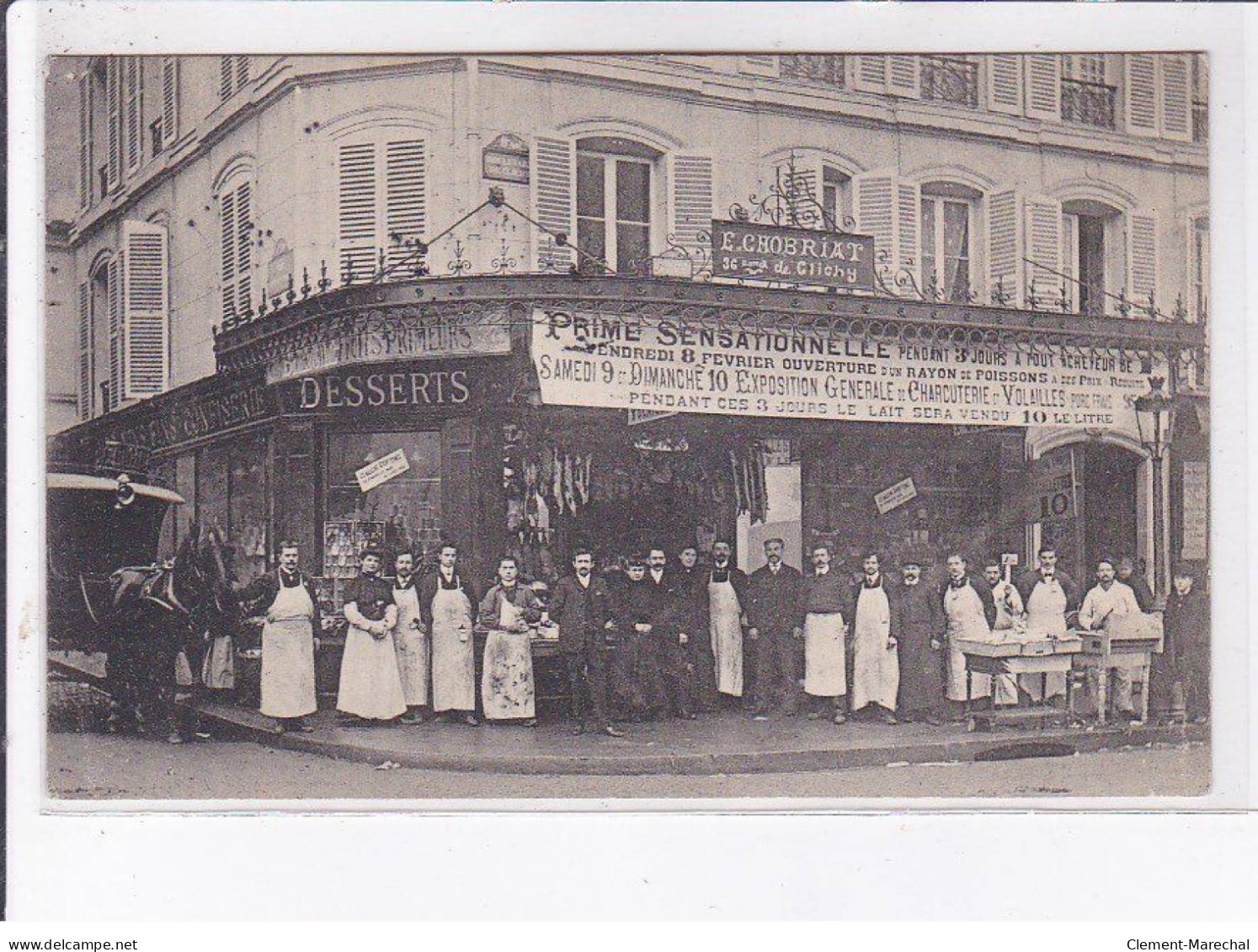 PARIS: Boucherie Chobriat, 36 Boulevard De Clichy 75018 - état - Other Monuments