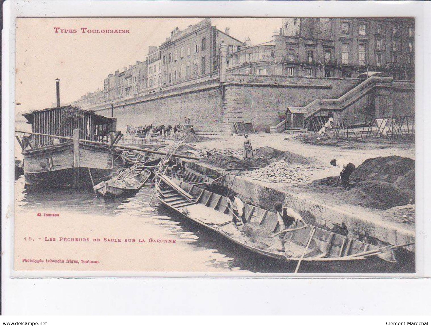 TOULOUSE: Les Pêcheurs De Sable Sur La Garonne - Très Bon état - Toulouse